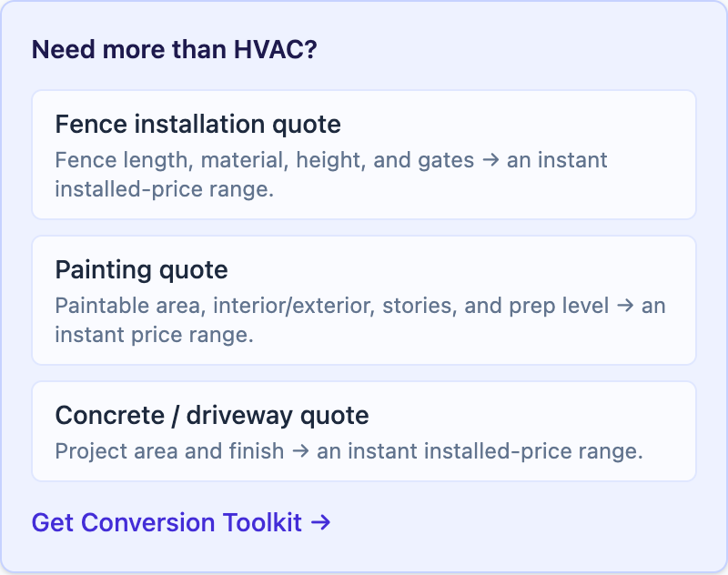 More calculators in Conversion Toolkit